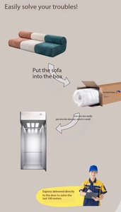 Sofá Modular en Forma <span class=keywords><strong>de</strong></span> Silbato - Sofá Seccional <span class=keywords><strong>de</strong></span> Tela Minimalista Nórdico para Sala <span class=keywords><strong>de</strong></span> Estar, Juego <span class=keywords><strong>de</strong></span> Muebles - Product Image 3