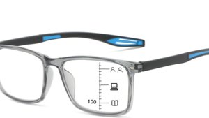 Lunettes de <span class=keywords><strong>presbytie</strong></span> multifocales progressives Anti-lumière bleue lentilles photochromiques cadre mince PC fabricants de gros directs - Product Image 2