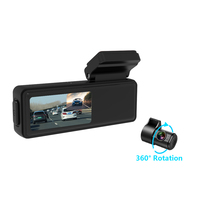Cámara DVR para Auto Impermeable 1080P HD de Lente Única con GPS, 1 Año de Garantía, para Reproductores Android, Visión Nocturna, Pantalla LCD