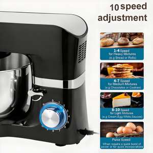 เครื่องนวดแป้งรุ่น<span class=keywords><strong>ใหม่</strong></span><span class=keywords><strong>ล่าสุด</strong></span>จากโรงงาน ขายส่ง อุปกรณ์เบเกอรี่ ใช้ในบ้าน ตัวเครื่องสแตนเลสทั้งตัว ความจุ 6.5 ลิตร เครื่องผสมอาหารแบบตั้งโต๊ะ - Product Image 6