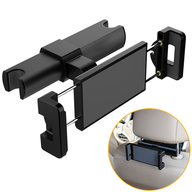 360 Degree Rotation Universal Auto Backseat Tablet Stand Car Headrest Adjustable Bacd Seat Holder for IPad, IPhone, Samsung