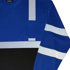 En20471 Fluorescent <b>Hi</b> <b>Vis</b> Safety Long Sleeve Road Construction Night Oem Reflective T-Shirt - Product Image 3