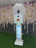 Photomaton de mariage facile à installer avec écran LCD, lumière RGB, support pour iPad et imprimante