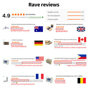 <span class=keywords><strong>Nastro</strong></span> Adesivo in Carta Kraft Rinforzato con Fibra, Stampato su Misura, 3 Pollici X 375 Piedi, per Sigillatura Cartoni - Product Image 6