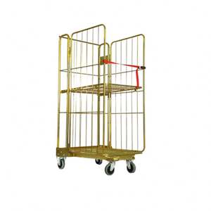 उच्च गुणवत्ता वाले भारी शुल्क बहु-उद्देश्यीय लॉजिस्टिक ट्रॉली 500 किलोग्राम क्षमता जस्ती जस्ती उन्नत गतिशीलता उपकरण खुदरा भंडारण - Product Image 6