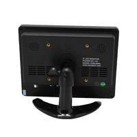 Monitor de Cámara de Vigilancia para Automóvil, Mini Monitor LCD de 8 Pulgadas con Puerto de Conexión VGA, HDMI, AV, BNC y USB
