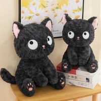 Ours noir chaud en peluche Super doux mignon poupée dormir oreiller coussin soulagement du Stress animal en peluche pour la saint-valentin
