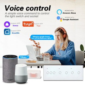 Panel de Interruptores Inteligentes Wifi de 6 Botones, Control Táctil, Vidrio Templado, Negro, Blanco, Gris, Dorado, con Función de Temporizador y Control Remoto por Voz a través de Aplicación - Product Image 2