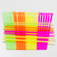 Vente en gros Paille cuillère à boire jetable en plastique pour smoothie