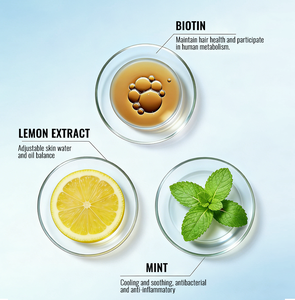 Champú para el Cuidado del Cabello de Marca Privada, Champú Profesional con Biotina, Sin Sulfatos, Anticaspa, Refrescante con Menta - Product Image 5