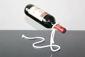 Décoration de table créative : Étagère suspendue en cordes, porte-vin serpentin, support de bar, présentoir de cave à vin en cordes - Product Image 5