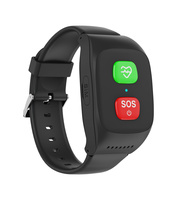 Compacto sin pantalla 4G Senior GPS Watch Gps Fall Detector Sos Call One Tap Voice Time Ritmo cardíaco Tiempo de trabajo prolongado Smartwatch