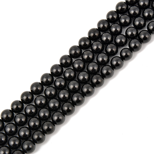 YMJ Wholesale Price 6mm <strong>8mm</strong> 10mm Natural <strong>Black</strong> Spinel <strong>Round</strong> Gemstone <strong>Beads</strong> for Jewelry Making Bracelet Necklace DIY - Product Image 1