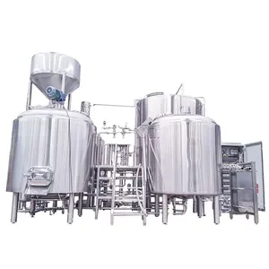 Beberapa Ukuran 300L 500L 1000L 2000L Bir Membuat Mesin Brewhouse Mash Tun Lauter Tun untuk Startup Brewery Bisnis