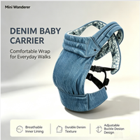 Porte-bébé pliable de luxe ergonomique en lin certifié CE CPC, haute capacité de charge, pour bébés de 0 à 3 ans, vente en gros