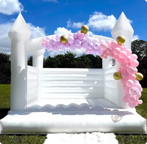 Trampolín Inflable para Bodas, Castillo de Cumpleaños para Niños, Trampolín Blanco para Fotografías, Accesorios para Pedidas de Mano - Product Image 4