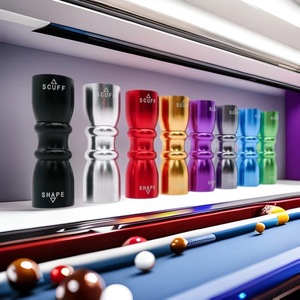 Outil de réparation de pointe de queue de billard, en alliage d'aluminium, en forme de tambour, durable, pour accessoires de billard - Product Image 1