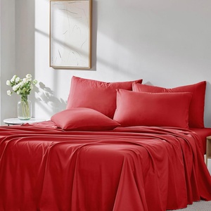 Parure de draps en microfibre de luxe, facile d'entretien, résistante aux plis, à la décoloration et aux taches, avec poche extra profonde de 21 pouces - Product Image 2