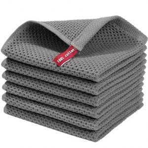 Paño de Microfibra de Algodón Suave y Absorbente para Cocina, Paño de Limpieza Transpirable con Diseño de Panal, Paño para Lavar la Cara, Paños de Limpieza para el Hogar - Product Image 2