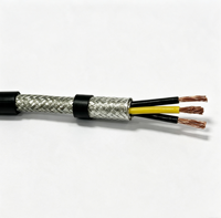 Kabel Kontrol RVVP Terlindung Fleksibel 2 3 4 Inti Berisolasi PVC Kawat Tembaga untuk Transmisi Sinyal