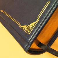 Impression de livres de la Sainte Bible en anglais et en espagnol, version catholique KJV NLT, reliure rigide personnalisée, service d'usine, dorure or et argent