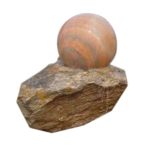 Fuente de paisaje de cascada de bola rodante de granito negro - Product Image 3