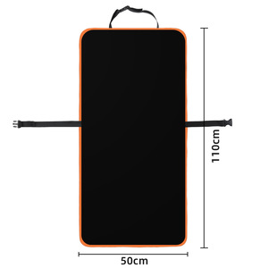 Housse de siège de voiture pour animaux de compagnie, noire avec garniture orange, imperméable, protection universelle pour siège arrière pour chiens et chats - Product Image 2