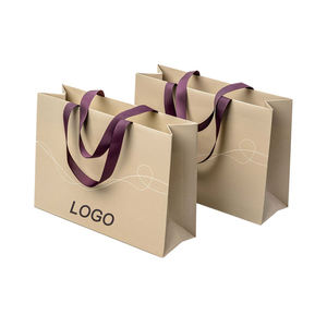 Benutzer definiertes Logo Gedruckte Luxus-Einkaufs papiertüte Recycelbar und umwelt freundlich für Infusion und Kondome Eigenmarken beschichtetes Papier - Product Image 2