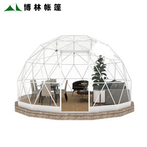 เต็นท์ทรงกลมโปร่งใสสำหรับใช้งานกลางแจ้ง สีแดง ขนาด 3 ม. x 3 ม. เต็นท์บีแอนด์บี เต็นท์สำหรับนักเดินทาง เต็นท์จัดเลี้ยง เต็นท์โรงแรม - Product Image 5