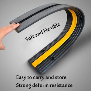 1 Kênh Cao Su Bảo Vệ Cáp Dốc Cao Su Tốc Độ Va Đập Giao Thông Bảo Vệ Cáp Dây Dây Dốc Đường Lái Xe Bảo Vệ Cáp - Product Image 6