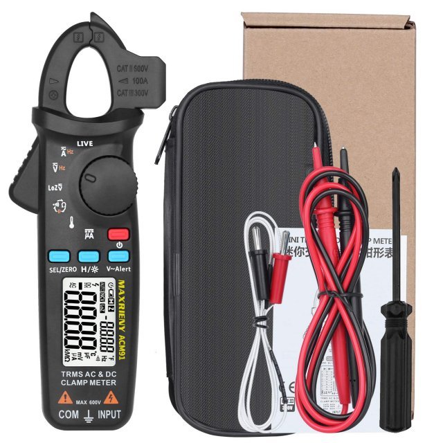 Mastech MS2101 AC/DC Current 1000A Capacitance Temperature Frequency Clamp Meter