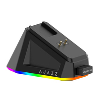 Souris de jeu sans fil Ajazz AJ159P 2.4G avec station de charge magnétique RGB, capteur PAW3311, design ergonomique, souris de jeu Ajazz