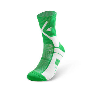 Custom Professional Unisex Spring Leopard Jacquard Cuff Crew <b>Socks</b> High Sweat-Absorbed Cushioned Thickened Compression Elite - Product Image 3