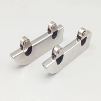 Pince de fixation en acier inoxydable pour verre de 3 à 5 mm d'épaisseur, fixation sécurisée pour meubles et roulettes