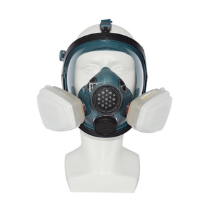 Masque à gaz professionnel en silicone intégral avec fonction filtrante et grande vue pour les pompiers - Product Image 4