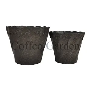 Coffco Factory, gran oferta, maceta redonda de 11 pulgadas Rose Marchand, maceta de plástico personalizable para Caja de cultivo, taza y suministros de jardín