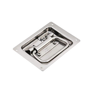Embedded Stainless Steel Spring Handle A-1011S-1 For Flight Cases And Industrial Equipment Cases - Product Image 4