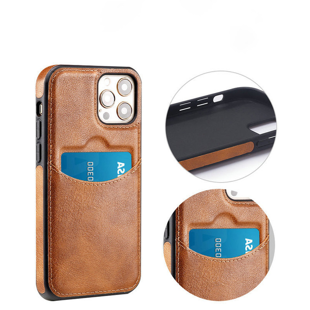 Luxury Phone Case PU Leather Mobile Phone Cases With Card Slot for IPhones 16 Pro Max