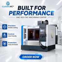 Centre d'usinage vertical CNC VMC855, fraiseuse 3 axes, 24 outils ATC, moteur de broche 7,5 kW, haute précision, traitement de moules
