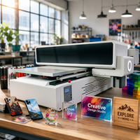 Impresora UV Industrial 6090 de Cama Plana, Tamaño A1, Máquina de Impresión UV para Decoración de Productos Personalizados, Impresión en Acrílico, Vidrio y Metal