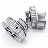 Poulie de distribution S3M à plateforme convexe OEM personnalisée avec trou H7, gorge à clavette, vis de réglage, service d'usinage CNC, équipement de test de précision