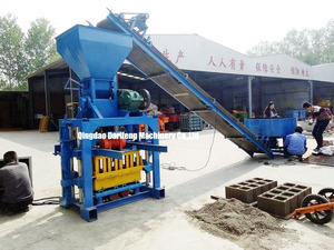 QT4-35 rỗng Khối Máy làm gạch làm dây chuyền sản xuất khối Máy bê tông điện Khối Máy làm - Product Image 3