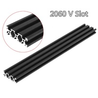 Profilé en aluminium extrudé 6063 T5 2020 2040 à rainures en T et en V de 1000 mm pour rail linéaire d'imprimante 3D avec services de pliage et de découpe