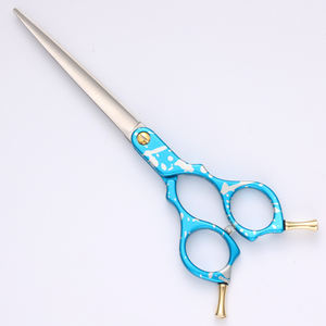 Tijeras asiáticas 70Z 440C para el cuidado de mascotas, herramienta de <span class=keywords><strong>corte</strong></span> de pelo para <span class=keywords><strong>perros</strong></span>, cizalla recta de 6,5 pulgadas y 7 pulgadas - Product Image 6