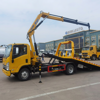 Promotion : Camion de dépannage Isuzu 4x2 3,2t avec grue à bras articulé, conduite à gauche/droite, à vendre