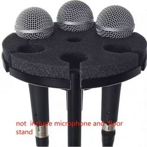 Support de microphone portable professionnel OEM, support de micro en métal pour 6 micros, mini-clip de fixation avec bonnette anti-vent en mousse - Product Image 3