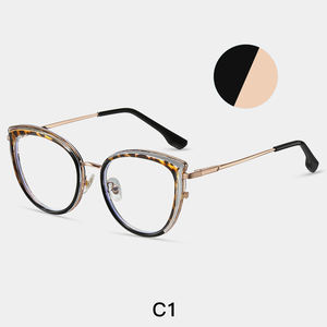 Металлические Плоские линзы кошачий глаз, компьютерные очки, анти-синий свет и антирадиационная оправа для очков - Product Image 1