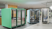 Cabine de bureau moderne en aluminium, silencieuse, écologique et portable, pour le sommeil, l'étude, l'utilisation en hôtel et en entrepôt