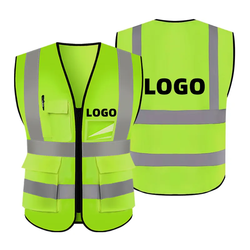 2024 Best Product US Size S-3XL Adult Wear Safety Reflective Vest Custom Logo Road Construction Security Warning jacket at Night