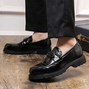 Nuove <span class=keywords><strong>Scarpe</strong></span> in Pelle di Grande Taglia con Tomaia Lucida, Mocassini per Affari e Matrimoni, Calzature in Pelle - Product Image 2